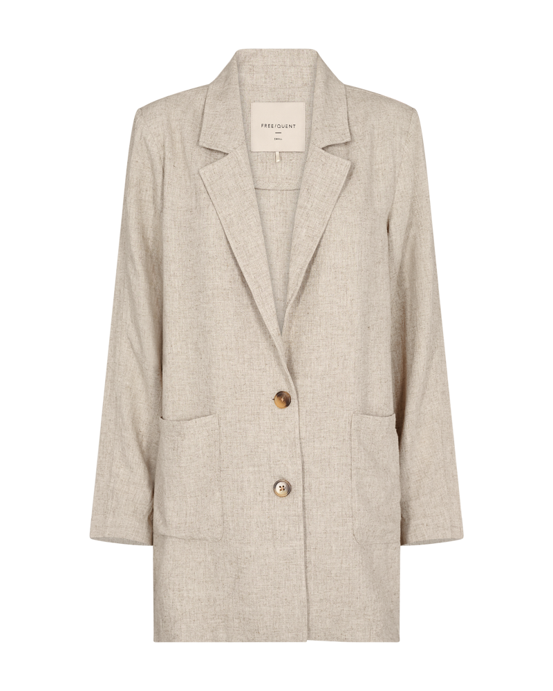 FQLUIGI - BLAZER IN LINEN BLEND - BEIGE