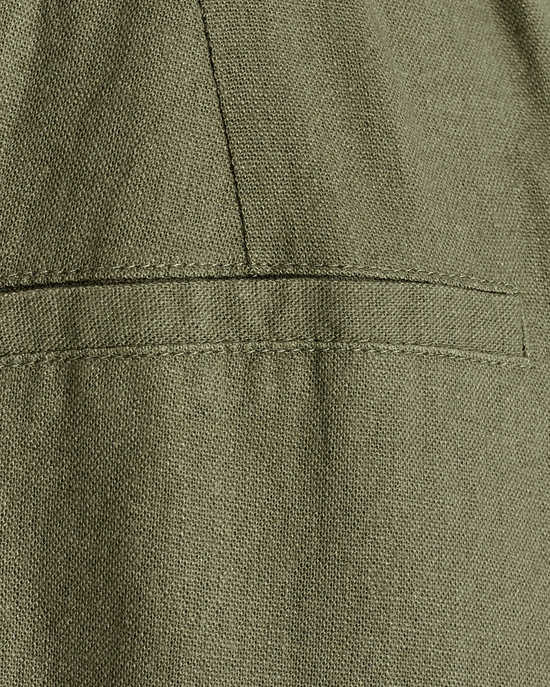 FQLAVA - LINEN PANTS - GREEN