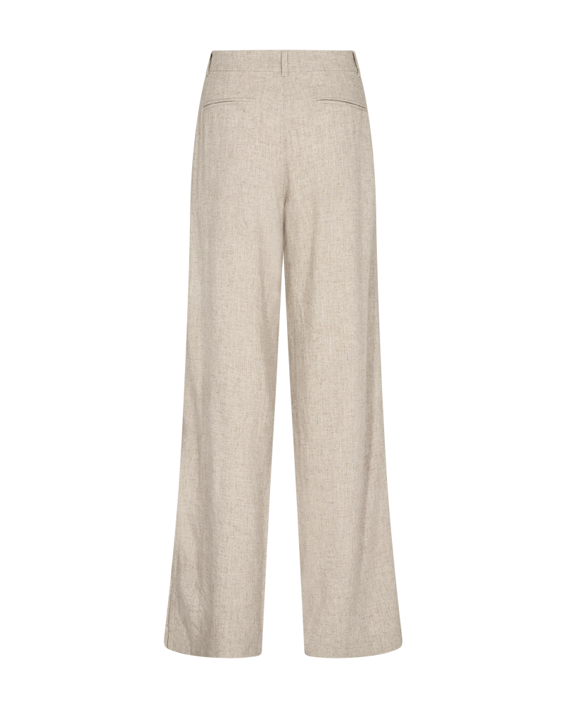 FQLUIGI - PANTS IN LINEN BLEND - BEIGE