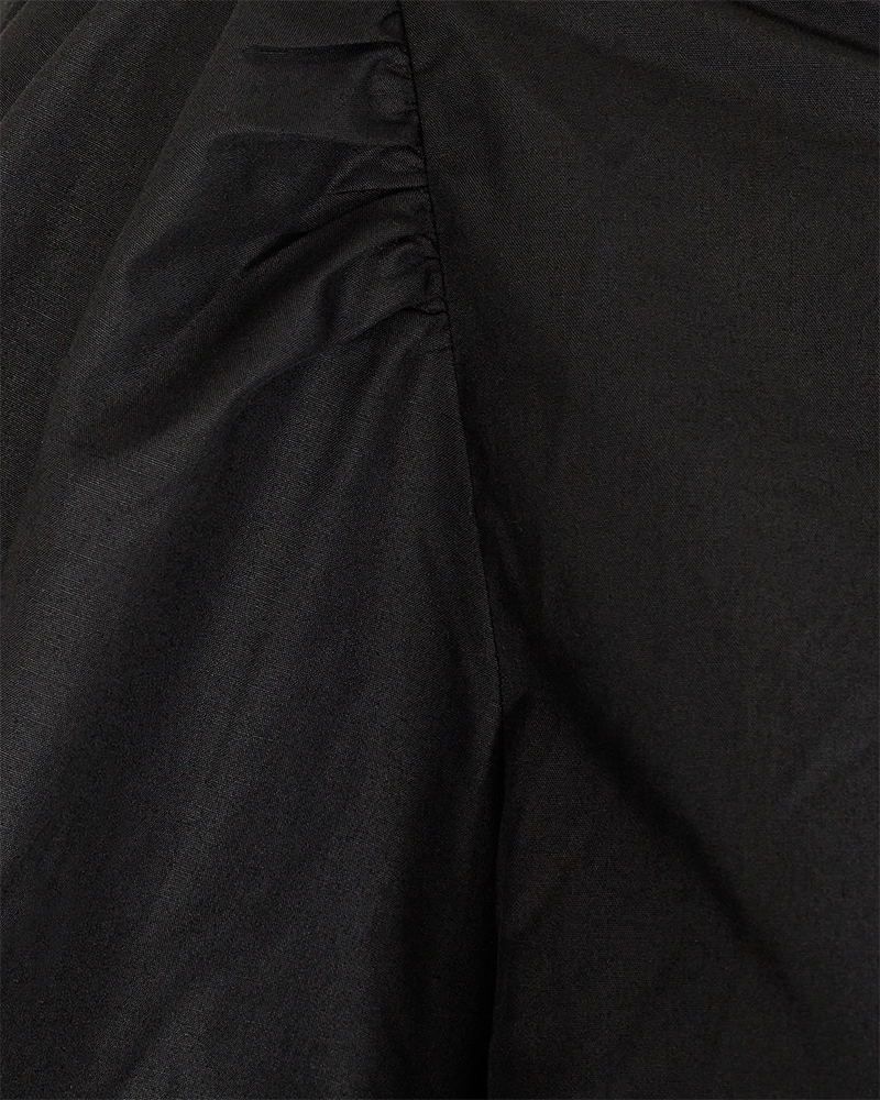 FQBAMELA - DRESS WITH BALLOON SLEEVES - BLACK