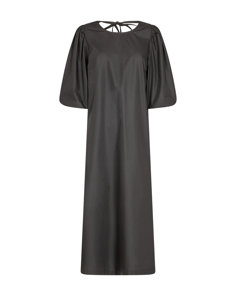 FQBAMELA - DRESS WITH BALLOON SLEEVES - BLACK