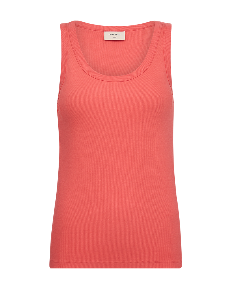 FQHI - TOP IN RIBKNIT - ORANGE