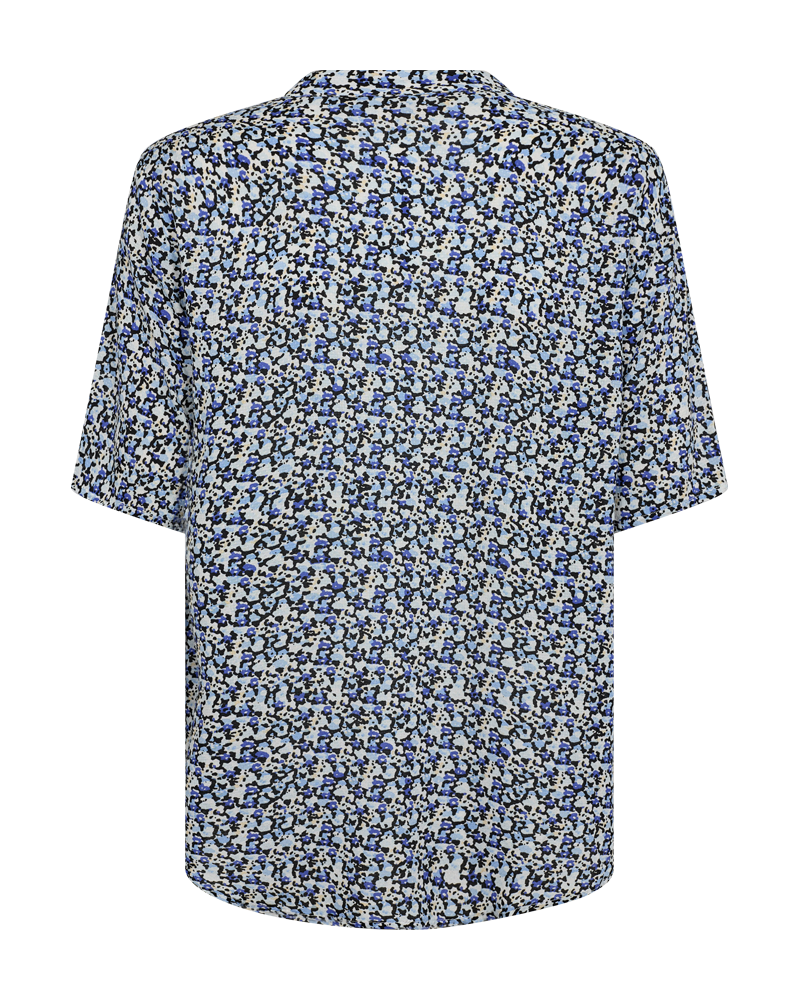 FQADNEY - BLOUSE WITH FLORAL PRINT - BLUE