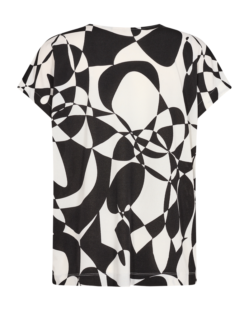 FQFLOI - TOP WITH PRINT - BLACK AND WHITE