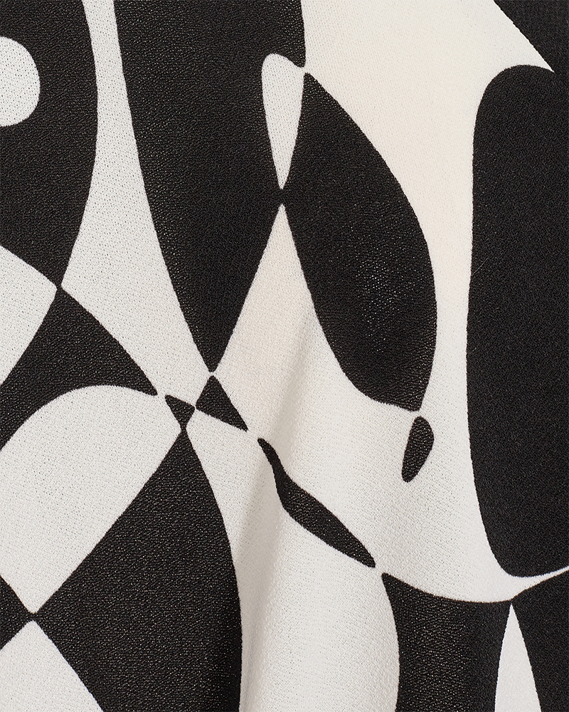 FQFLOI - TOP WITH PRINT - BLACK AND WHITE