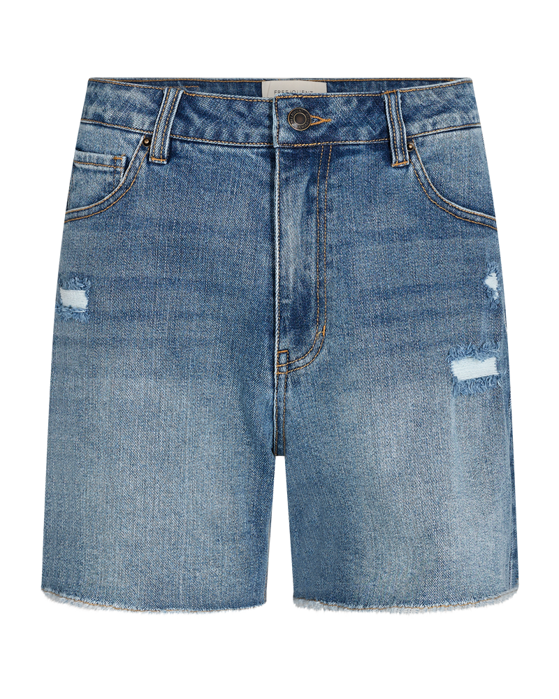FQBAGGER - SHORTS IN DENIM - BLUE