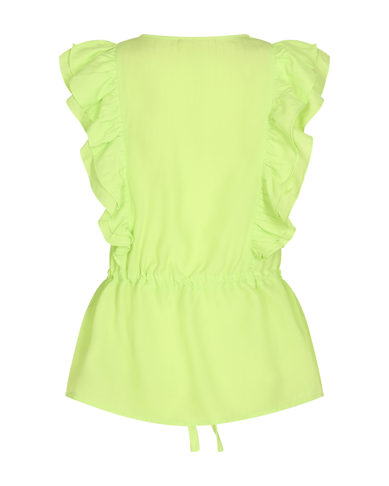 FQLOLLO - BLOUSE WITH RUFFLES - GREEN
