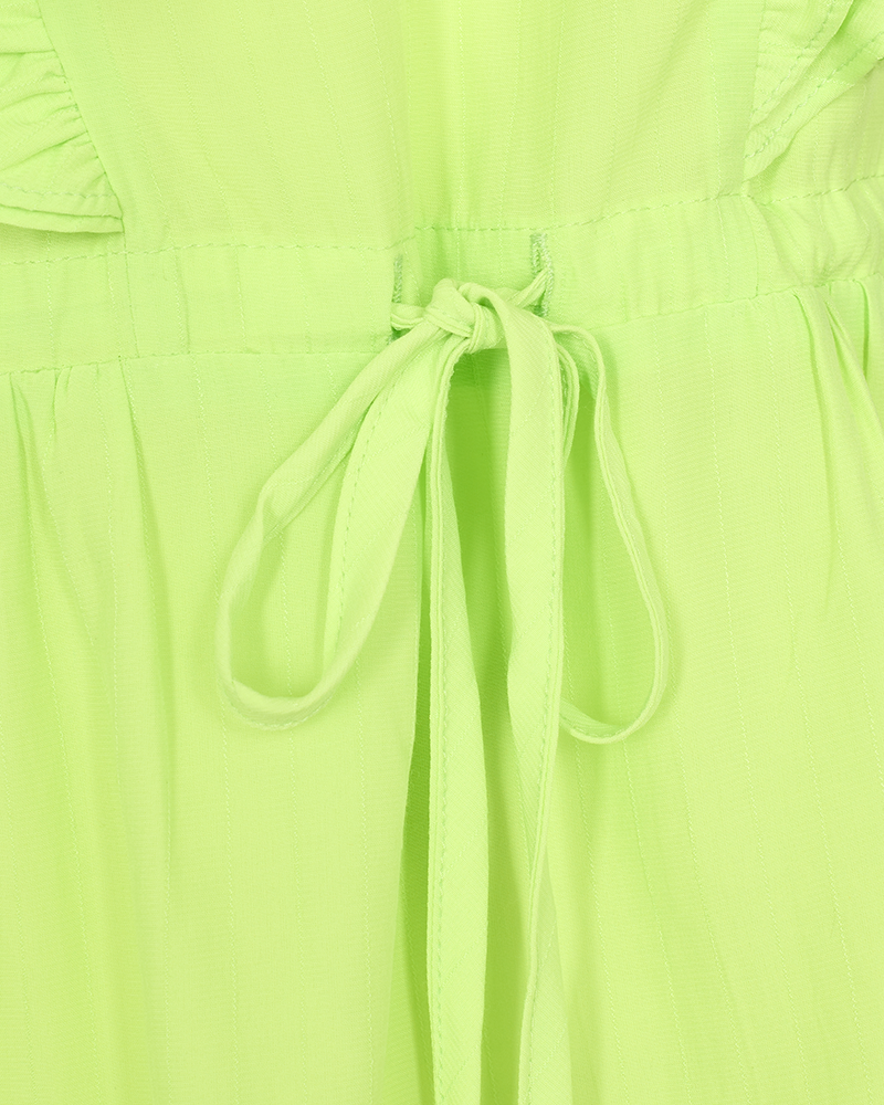 FQLOLLO - BLOUSE WITH RUFFLES - GREEN