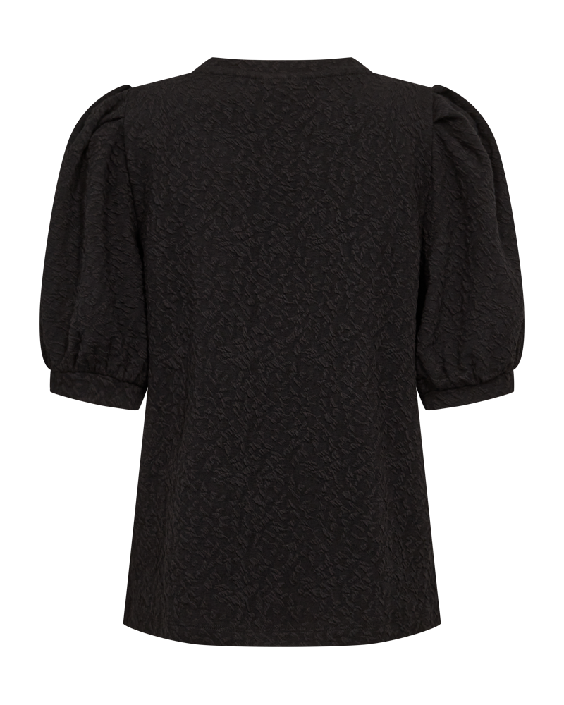 FQMALLE - BLOUSE WITH PUFF SLEEVES - BLACK