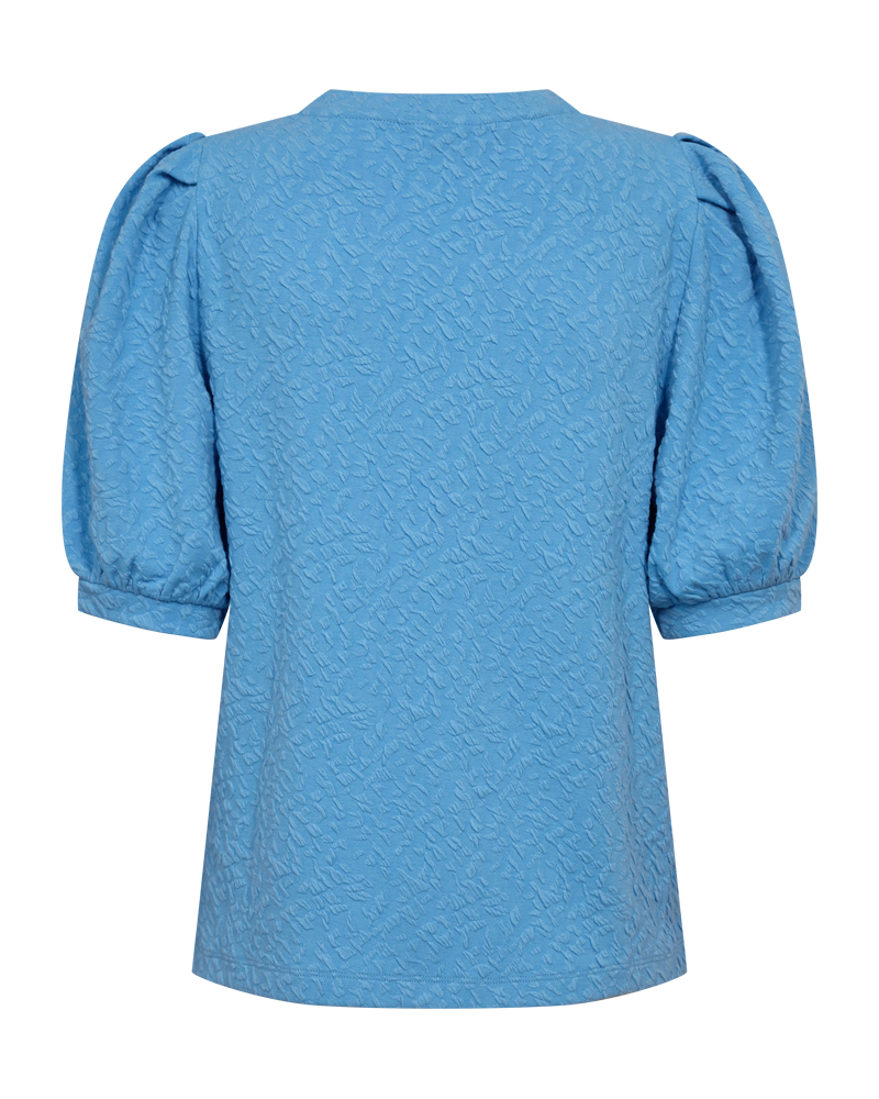 FQMALLE - BLOUSE WITH PUFF SLEEVES - BLUE