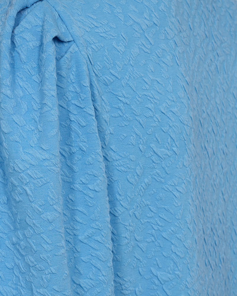 FQMALLE - BLOUSE WITH PUFF SLEEVES - BLUE