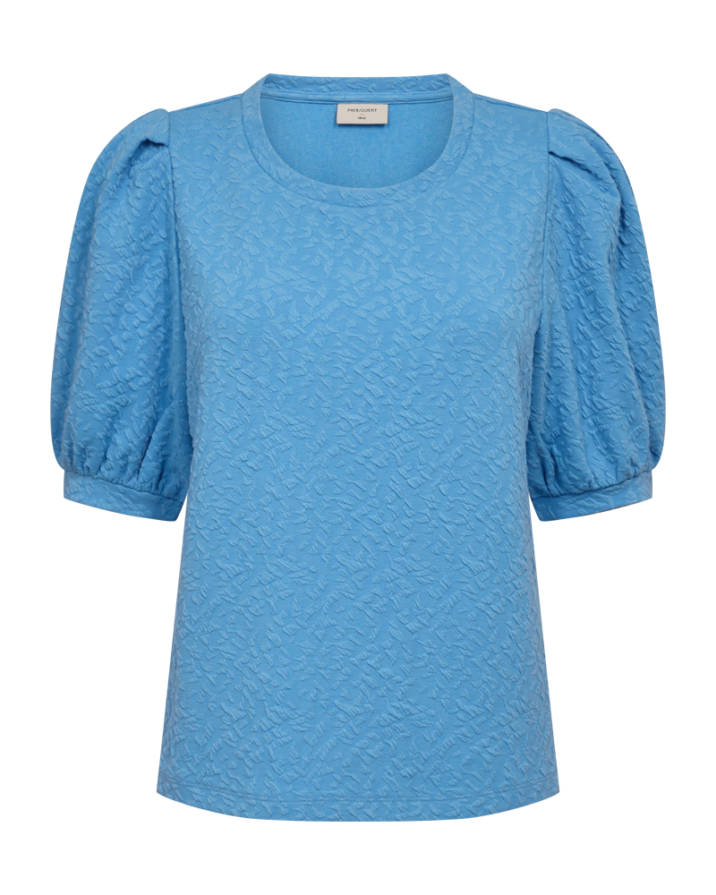 FQMALLE - BLOUSE WITH PUFF SLEEVES - BLUE