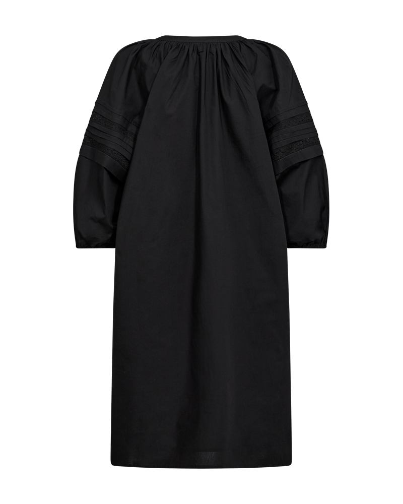 FQWIWA - DRESS WITH HOLE PATTERN - BLACK
