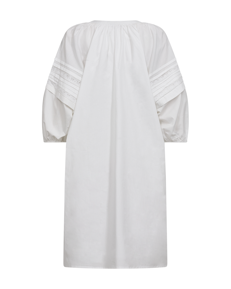 FQWIWA - DRESS WITH HOLE PATTERN - WHITE