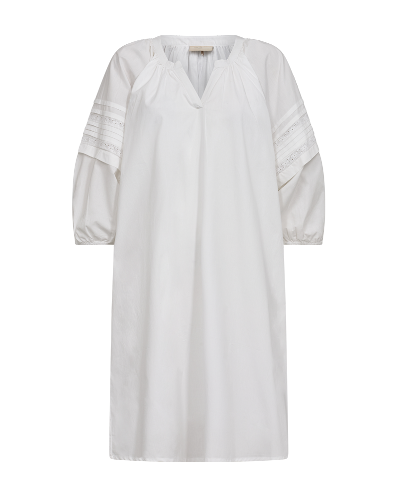 FQWIWA - DRESS WITH HOLE PATTERN - WHITE