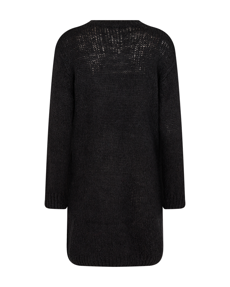 FQSELMA - KNITTED DRESS - BLACK