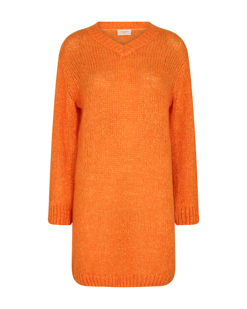 FQSELMA - KNITTED DRESS - YELLOW