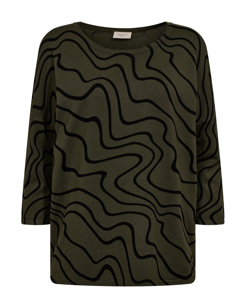 FQJONE - PULLOVER WITH PATTERN - GREEN