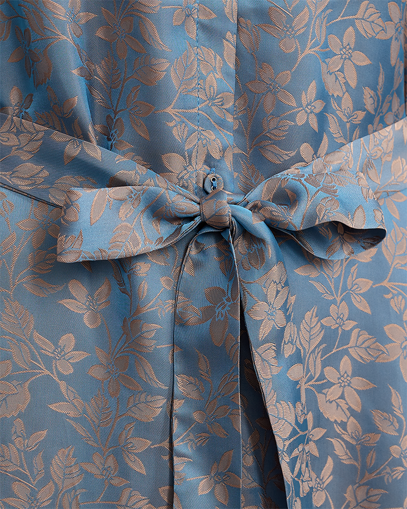 FQNONO - DRESS WITH PATTERN - BLUE