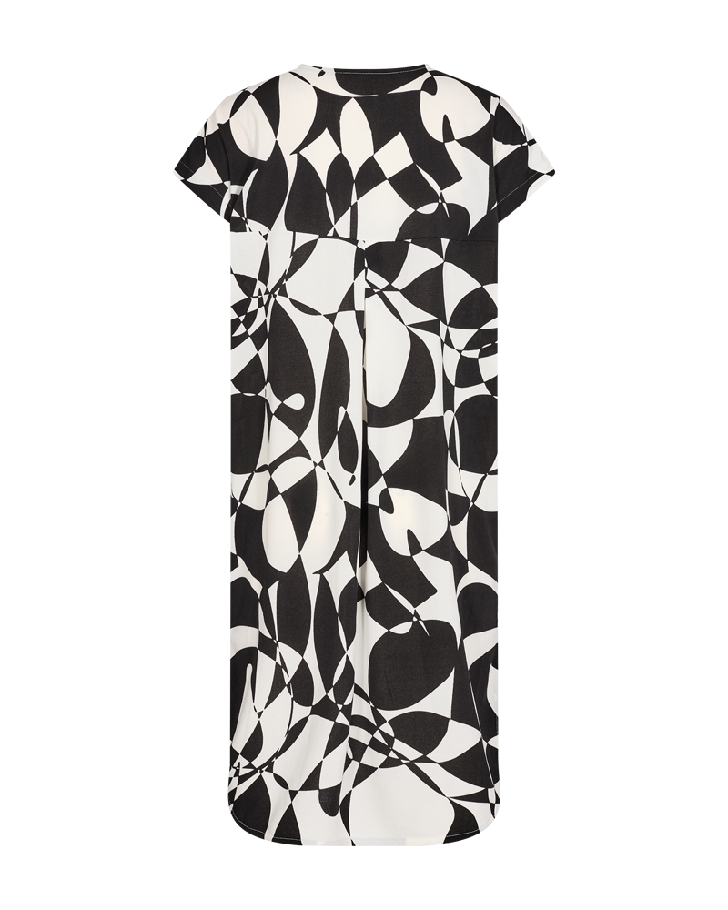 FQFLOI - DRESS WITH PRINT - BLACK AND WHITE