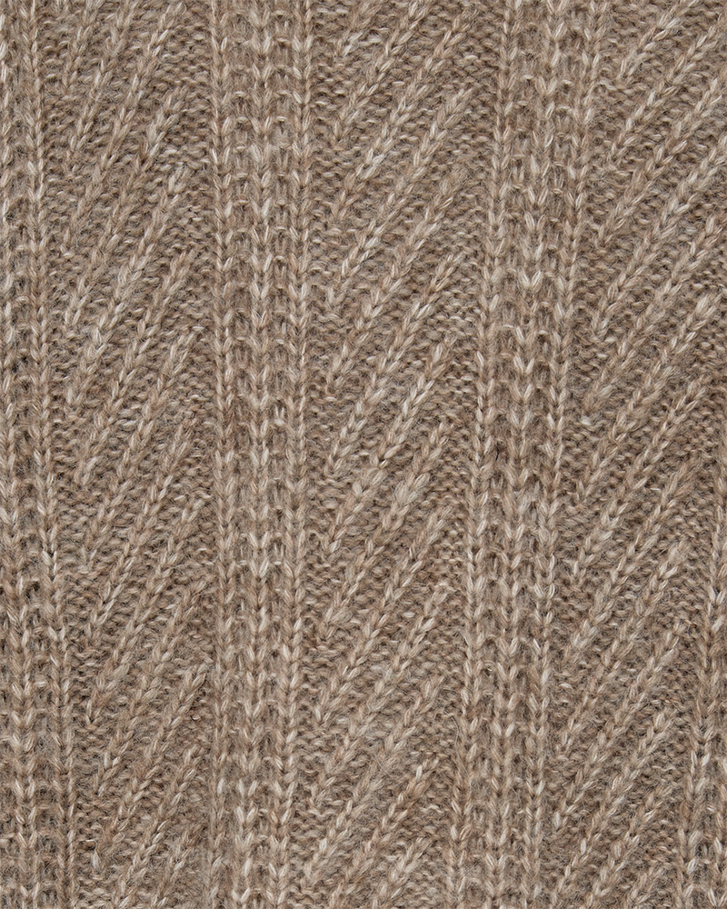 FQNELLY - KNITTET TURTLENECK - BROWN