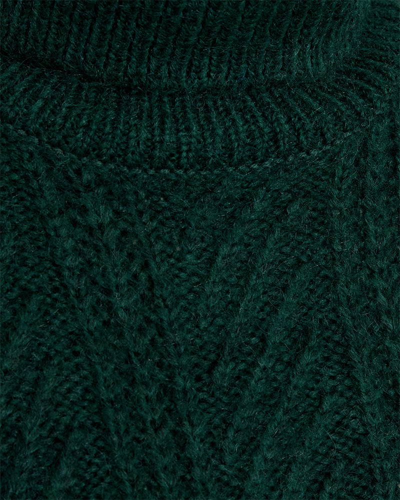 FQNELLY - KNITTET TURTLENECK - GREEN