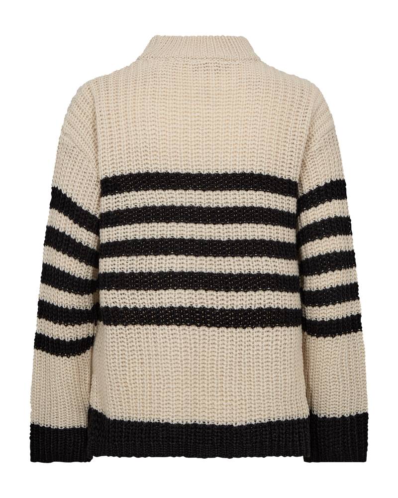 FQCOX - STRIPED PULLOVER - BEIGE
