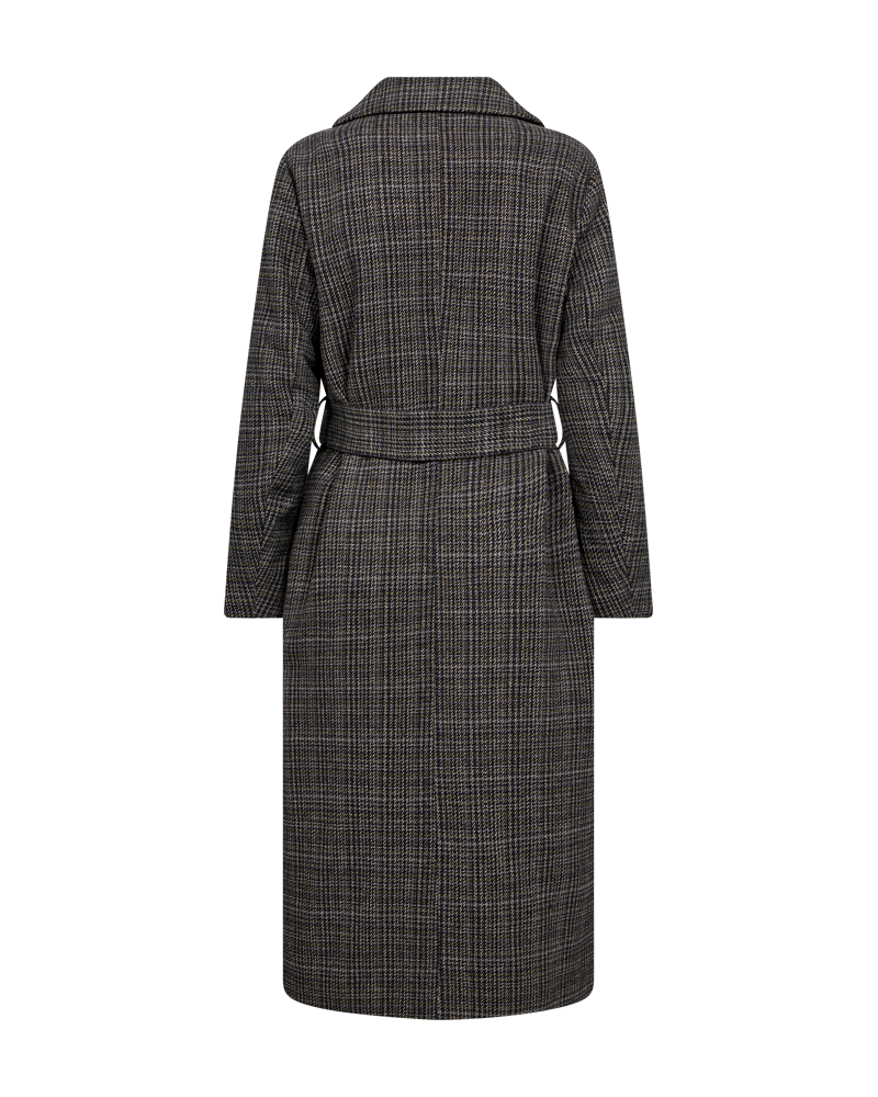 FQMACIA - JACKET WITH CHECKED PATTERN - BROWN AND GREEN