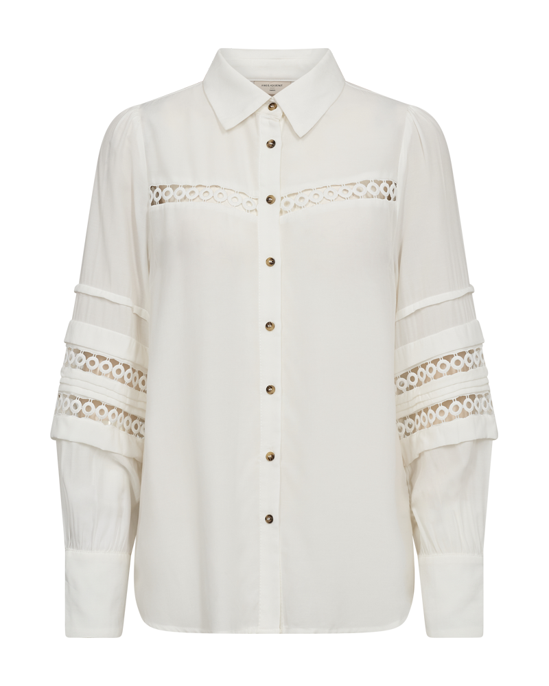FQSWEETLY - SHIRT WITH PLEATS - WHITE