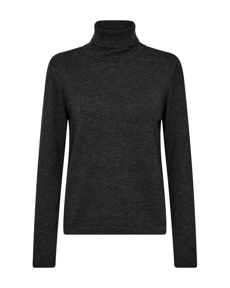 FQJADE - FINE-KNIT TURTLENECK IN WOOLBLEND - GREY