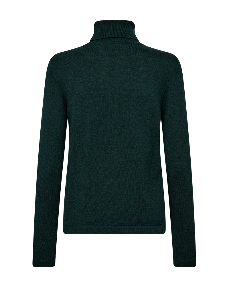 FQJADE - FINE-KNIT TURTLENECK IN WOOLBLEND - GREEN