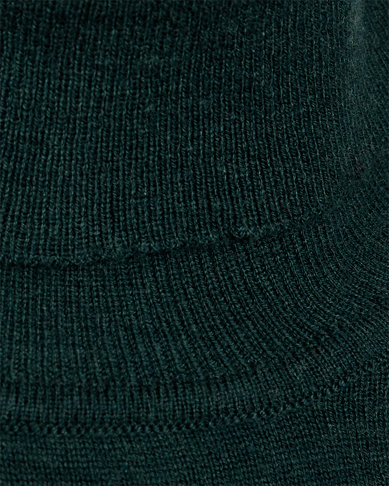 FQJADE - FINE-KNIT TURTLENECK IN WOOLBLEND - GREEN
