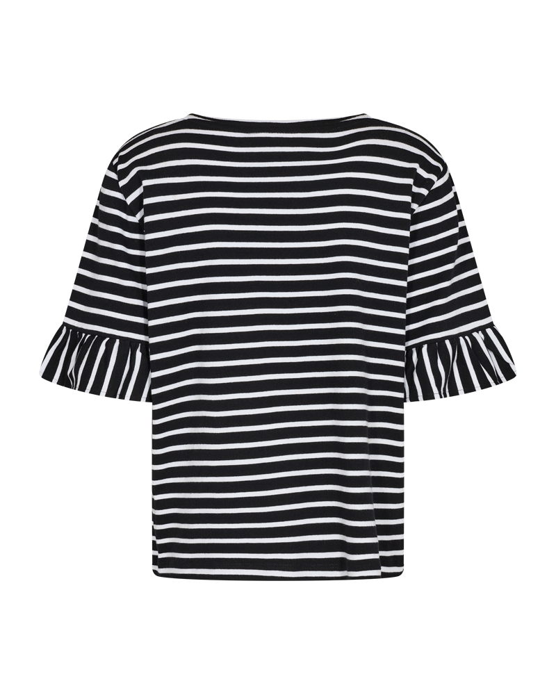 FQMARLINE - T-SHIRT WITH SHORT SLEEVES - BLACK AND WHITE