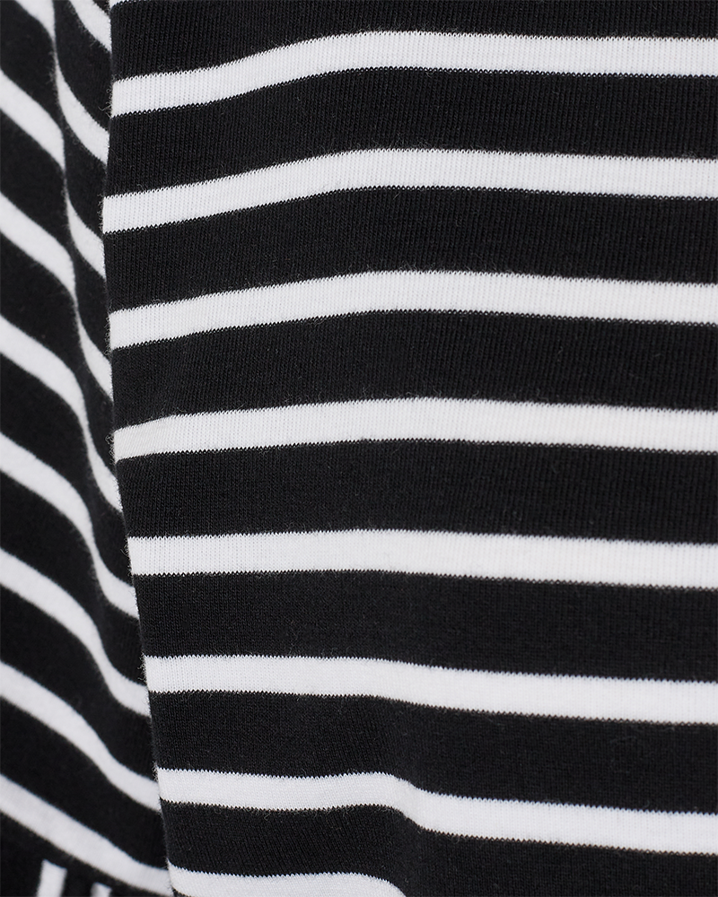 FQMARLINE - T-SHIRT WITH SHORT SLEEVES - BLACK AND WHITE