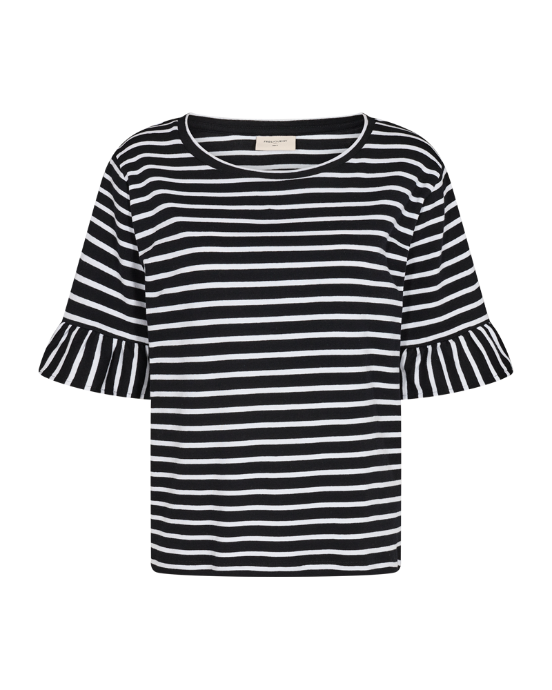 FQMARLINE - T-SHIRT WITH SHORT SLEEVES - BLACK AND WHITE