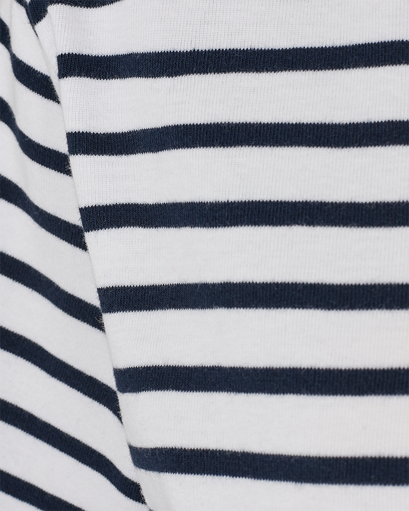 FQMARLINE - T-SHIRT WITH SHORT SLEEVES - BLUE AND WHITE