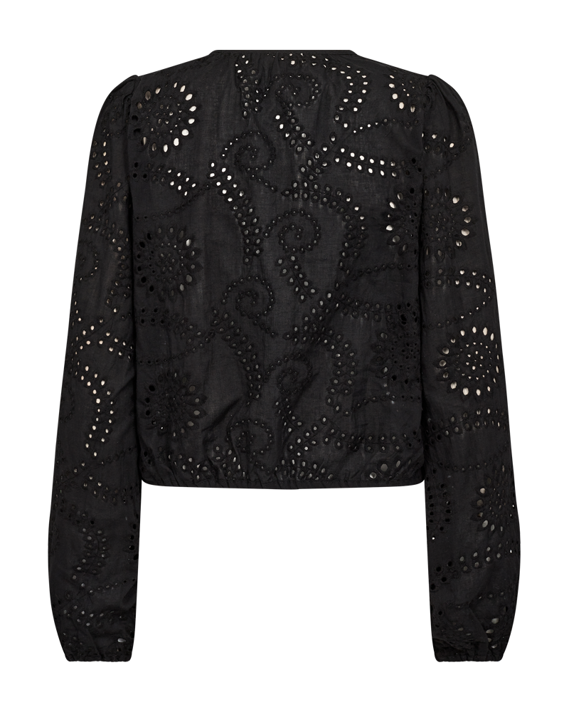 FQVARAY - SHIRT WITH PATTERN - BLACK
