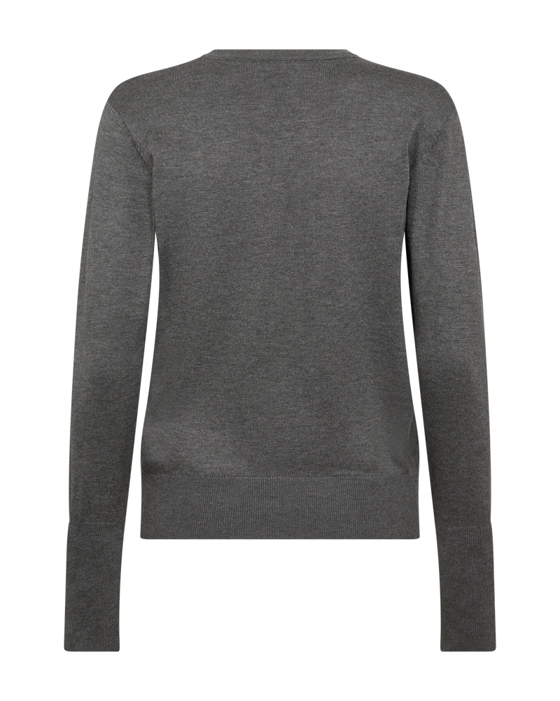 FQKATIE - FINE-KNIT PULLOVER - GREY