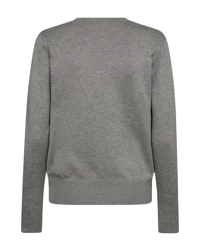 FQKATIE - FINE-KNIT PULLOVER - GREY