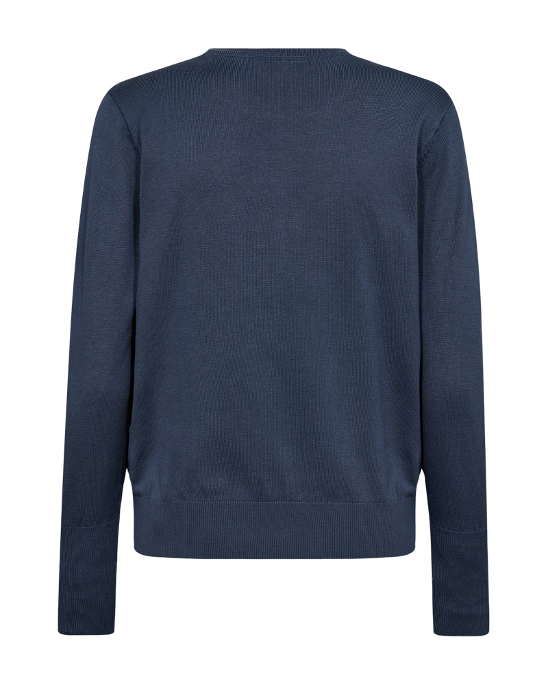 FQKATIE - FINE-KNIT PULLOVER - BLUE