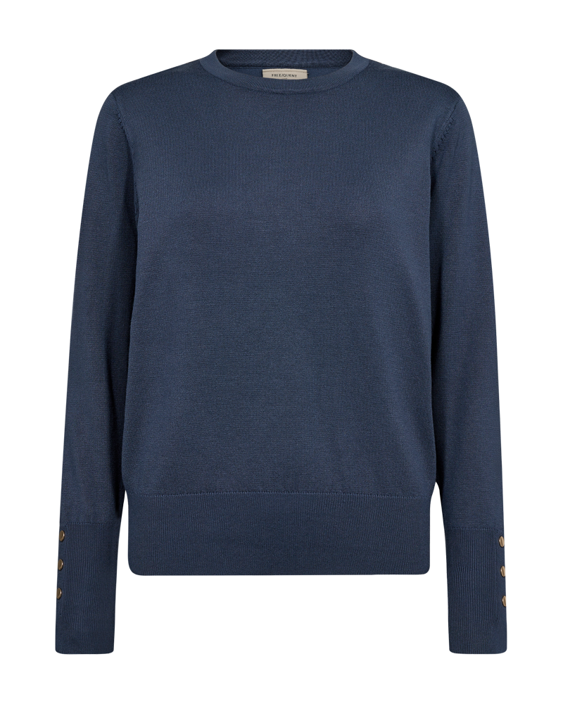 FQKATIE - FINE-KNIT PULLOVER - BLUE