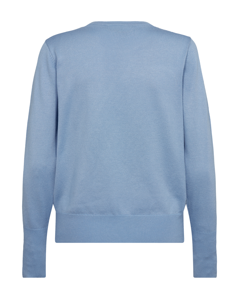 FQKATIE - FINE-KNIT PULLOVER - BLUE
