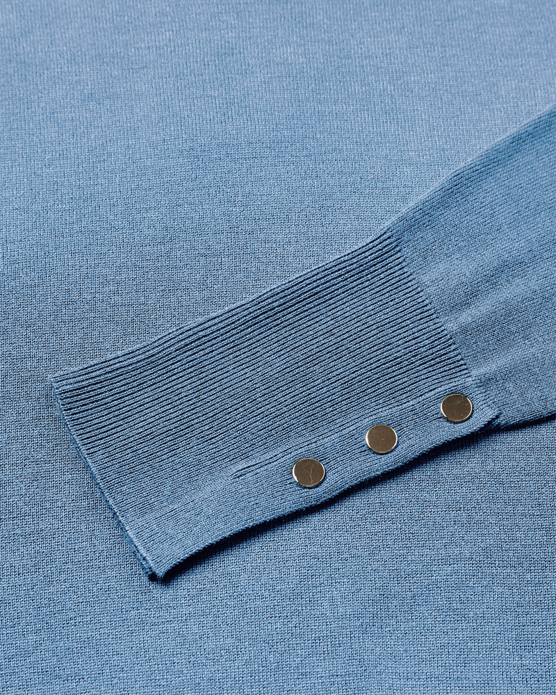 FQKATIE - FINE-KNIT PULLOVER - BLUE