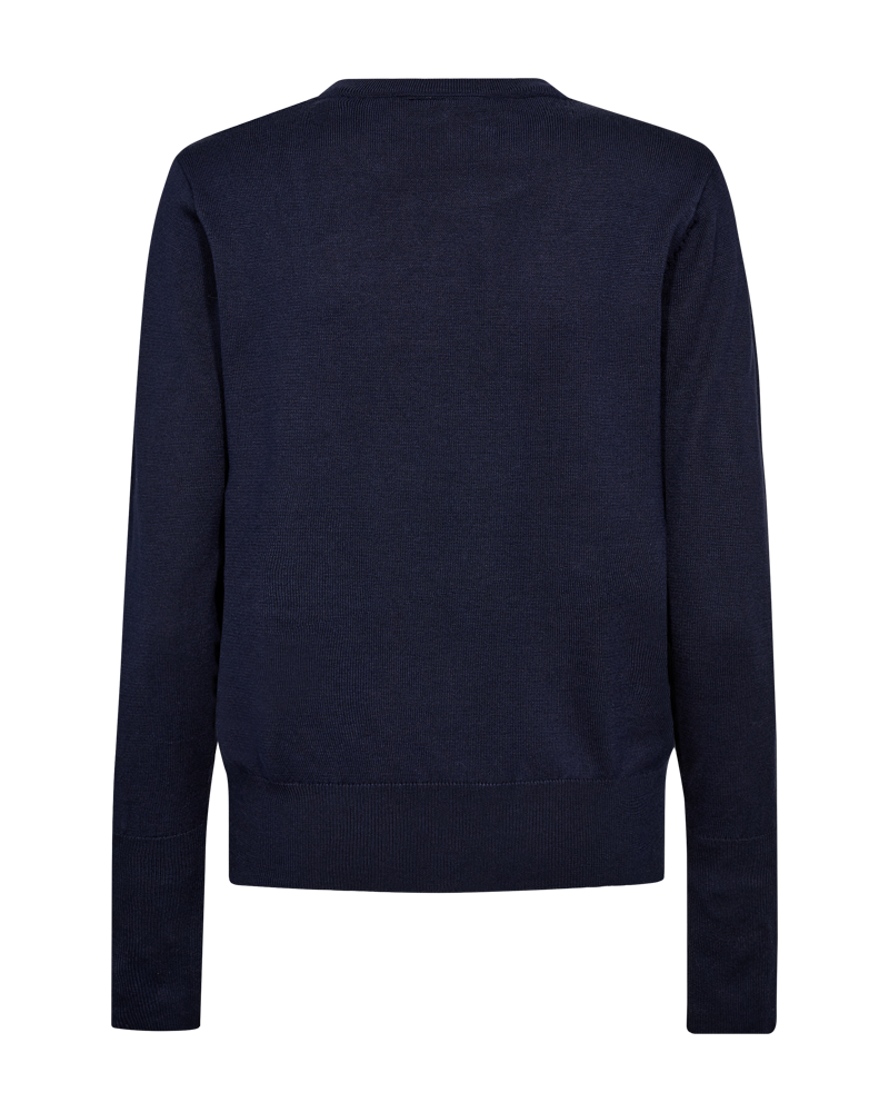 FQKATIE - FINE-KNIT PULLOVER - BLUE