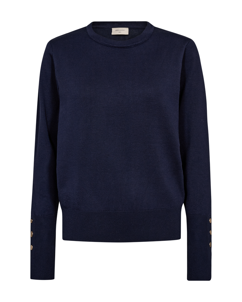 FQKATIE - FINE-KNIT PULLOVER - BLUE