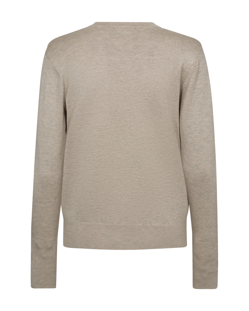 FQKATIE - FINE-KNIT PULLOVER - BEIGE