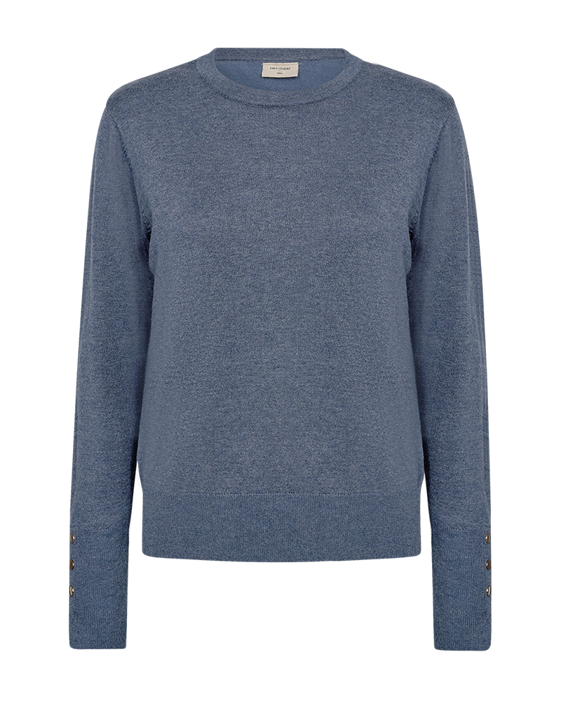 FQKATIE - FINE-KNIT PULLOVER - BLUE