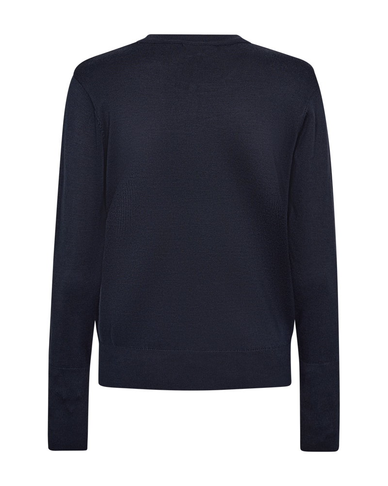 FQKATIE - FINE-KNIT PULLOVER - BLUE