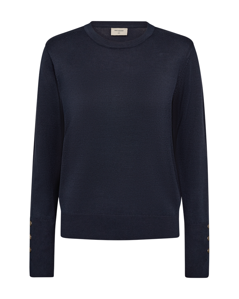 FQKATIE - FINE-KNIT PULLOVER - BLUE