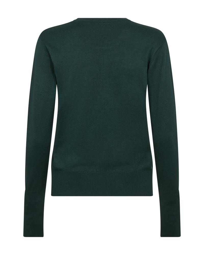 FQKATIE - FINE-KNIT PULLOVER - GREEN